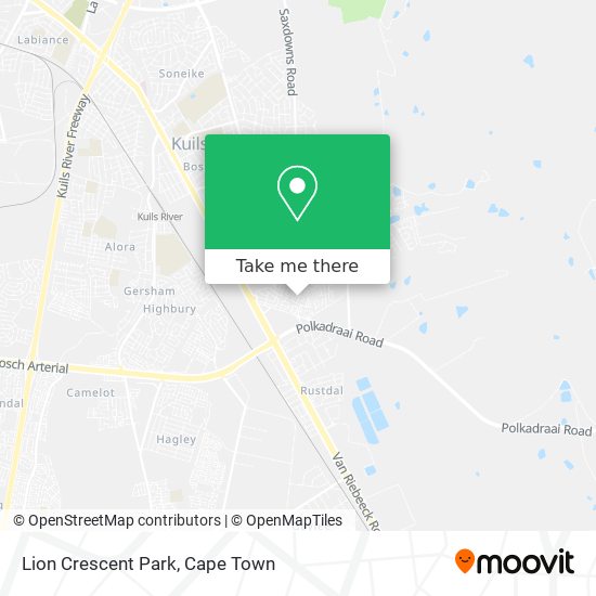 Lion Crescent Park map