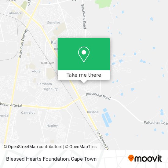Blessed Hearts Foundation map
