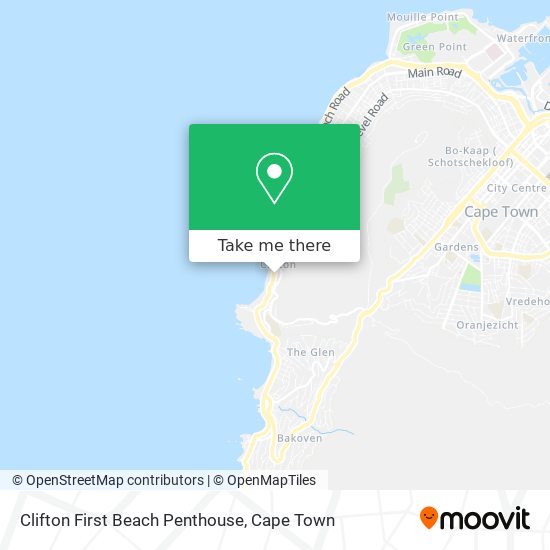 Clifton First Beach Penthouse map