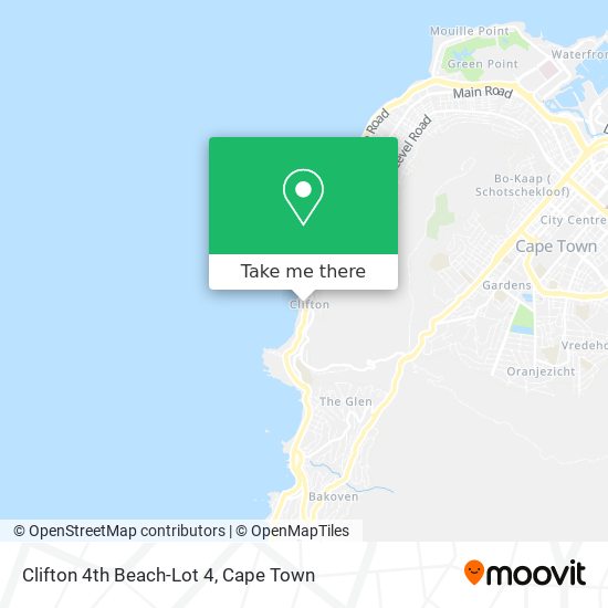 Clifton 4th Beach-Lot 4 map
