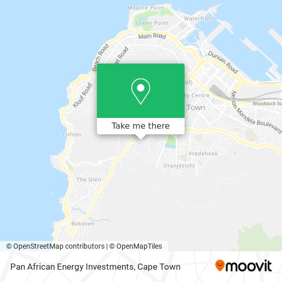 Pan African Energy Investments map