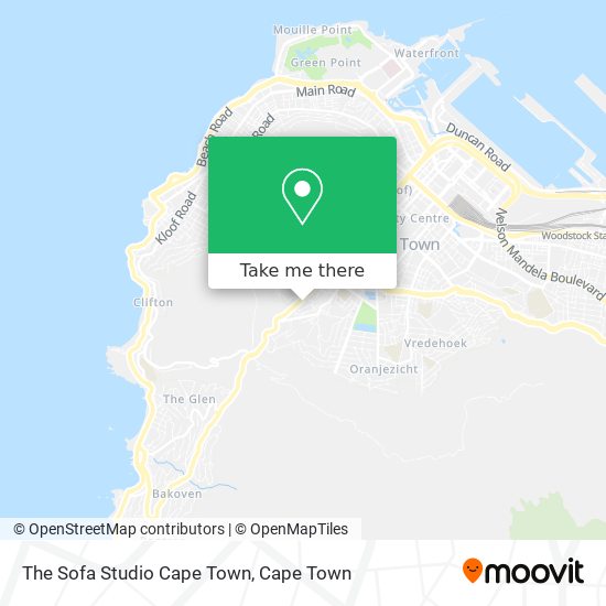 The Sofa Studio Cape Town map