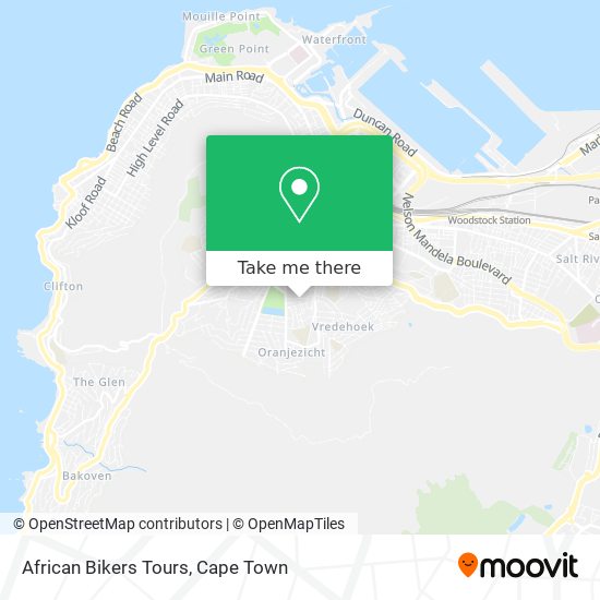 African Bikers Tours map
