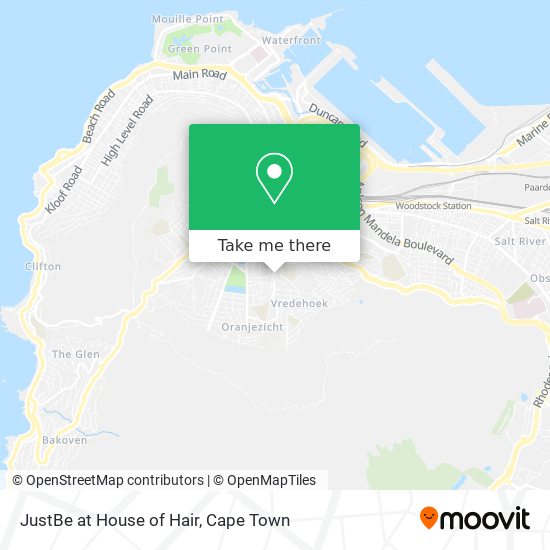 JustBe at House of Hair map