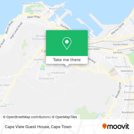 Cape View Guest House map