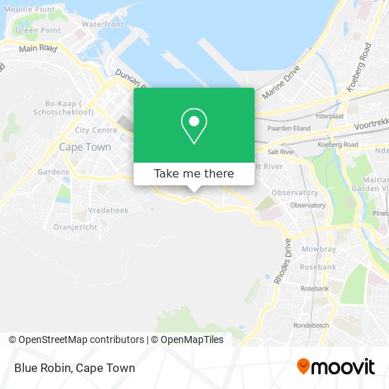 Blue Robin map