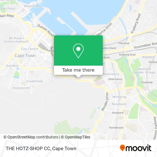 THE HOTZ-SHOP CC map