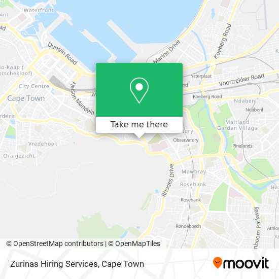 Zurinas Hiring Services map