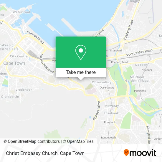 Christ Embassy Church map