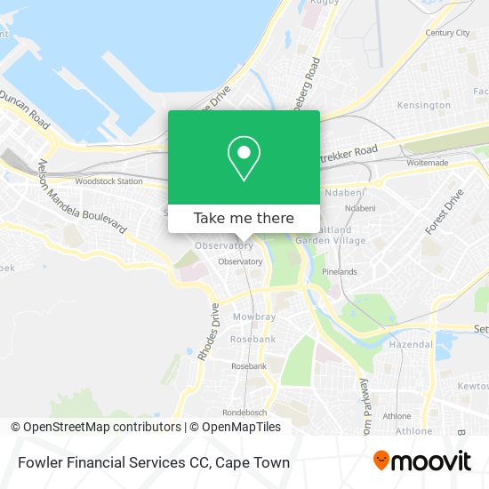 Fowler Financial Services CC map