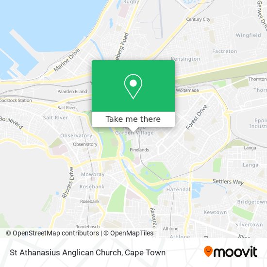 St Athanasius Anglican Church map