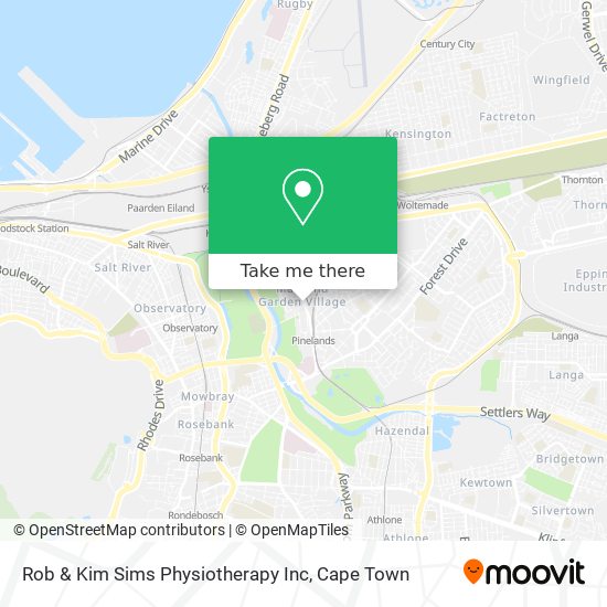 Rob & Kim Sims Physiotherapy Inc map
