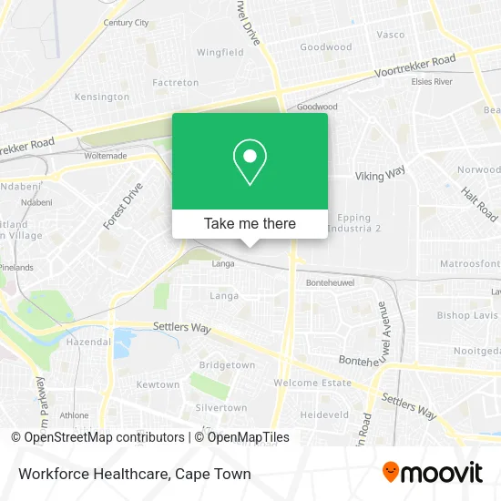 Workforce Healthcare map