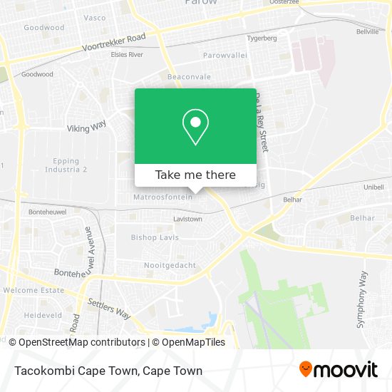 Tacokombi Cape Town map