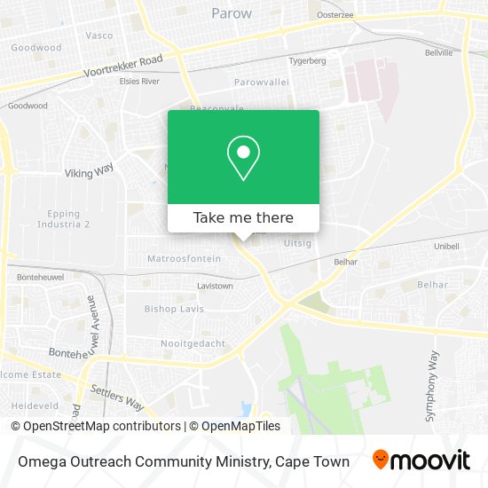 Omega Outreach Community Ministry map