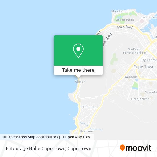 Entourage Babe Cape Town map