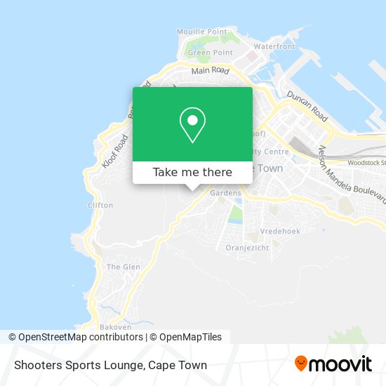 Shooters Sports Lounge map