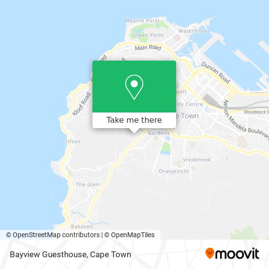 Bayview Guesthouse map