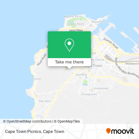 Cape Town Picnics map