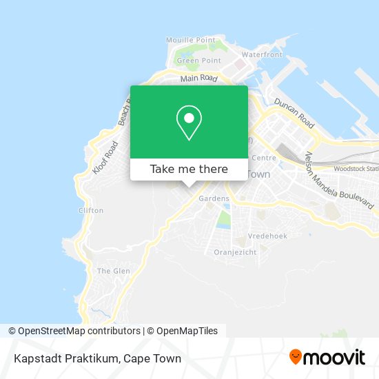 Kapstadt Praktikum map