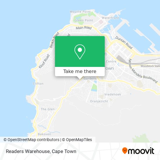 Readers Warehouse map