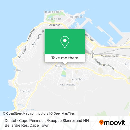 Dental - Cape Peninsula / Kaapse Skiereiland HH Bellardie Res map