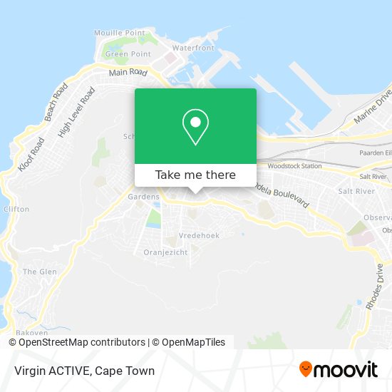 Virgin ACTIVE map