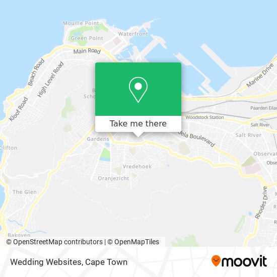 Wedding Websites map