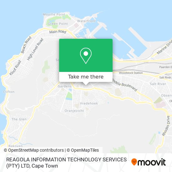 REAGOLA INFORMATION TECHNOLOGY SERVICES (PTY) LTD map