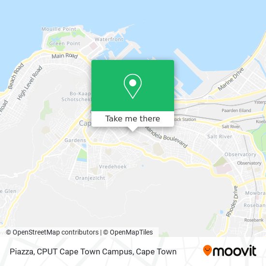Piazza, CPUT Cape Town Campus map