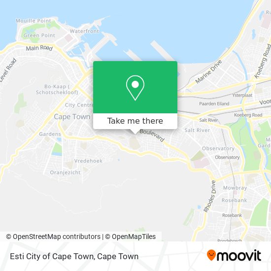 Esti City of Cape Town map