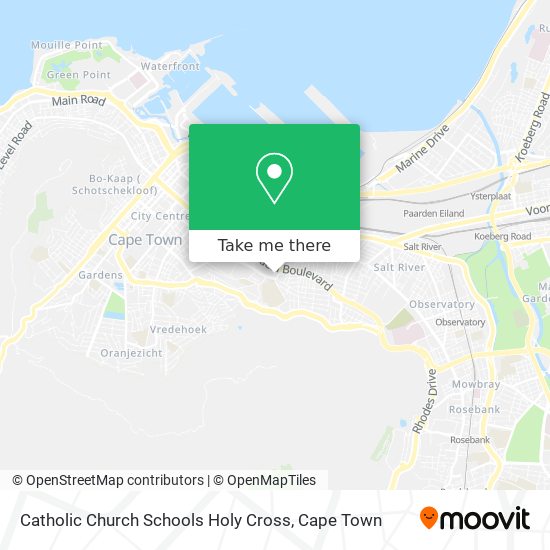 Catholic Church Schools Holy Cross map