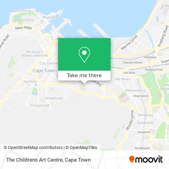 The Childrens Art Centre map