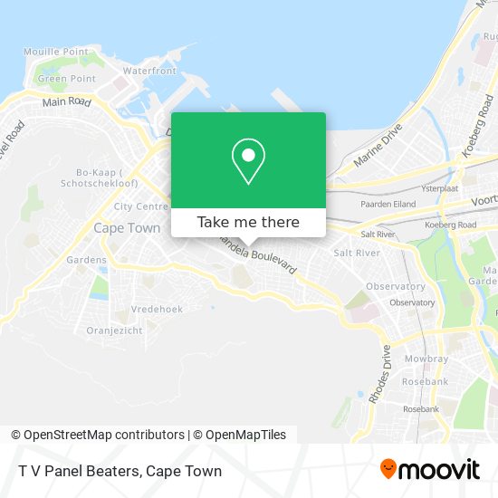 T V Panel Beaters map