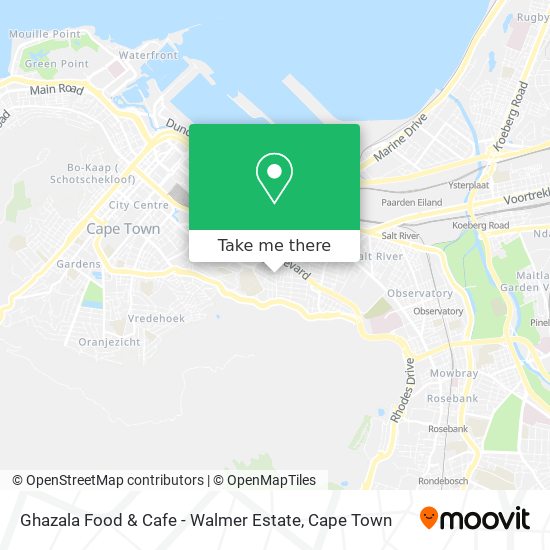 Ghazala Food & Cafe - Walmer Estate map