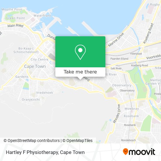 Hartley F Physiotherapy map