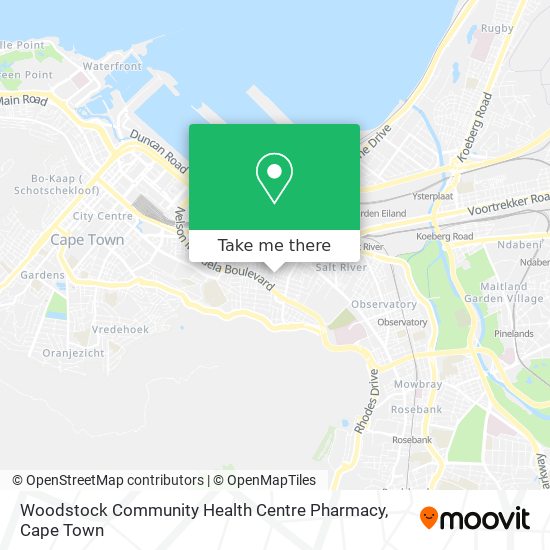 Woodstock Community Health Centre Pharmacy map
