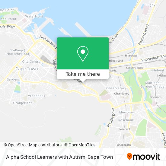 Alpha School Learners with Autism map