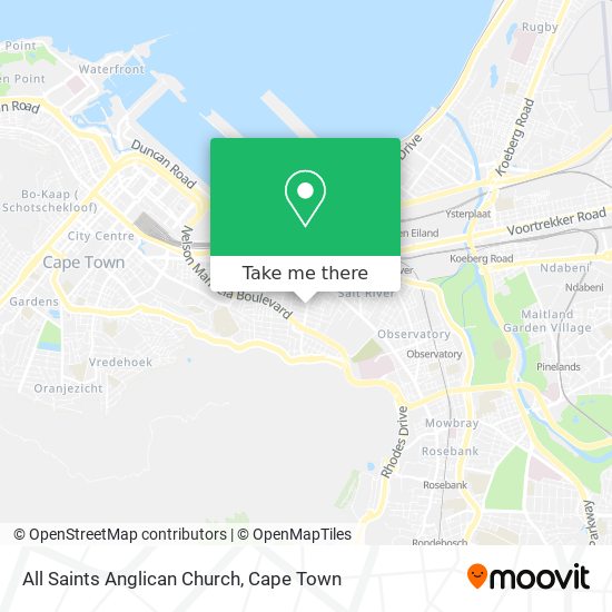 All Saints Anglican Church map