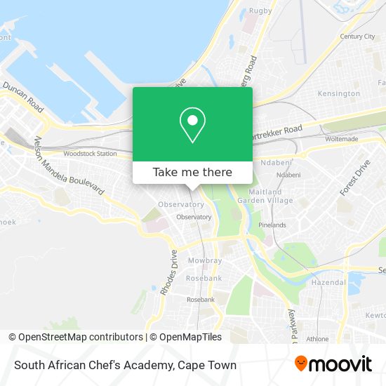 South African Chef's Academy map