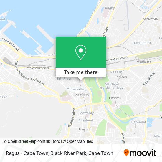 Regus - Cape Town, Black River Park map