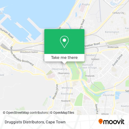 Druggists Distributors map