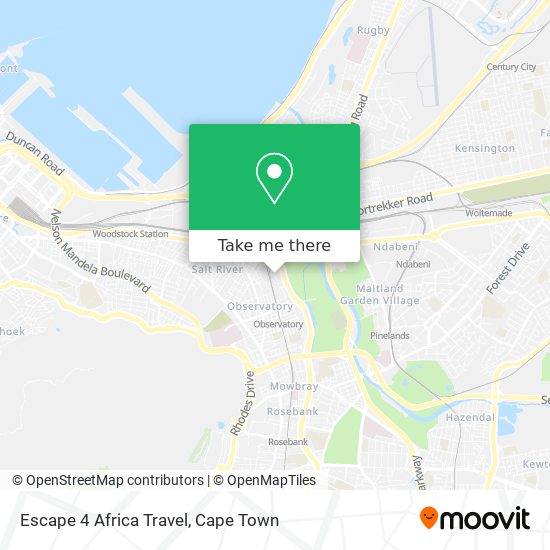Escape 4 Africa Travel map