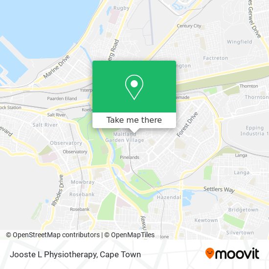 Jooste L Physiotherapy map