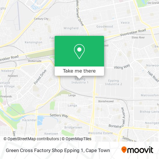 Green Cross Factory Shop Epping 1 map