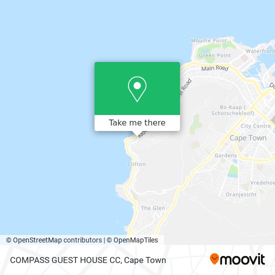 COMPASS GUEST HOUSE CC map