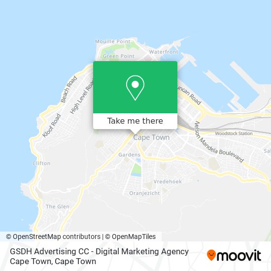 GSDH Advertising CC - Digital Marketing Agency Cape Town map