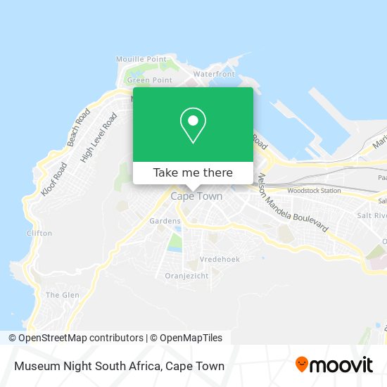 Museum Night South Africa map