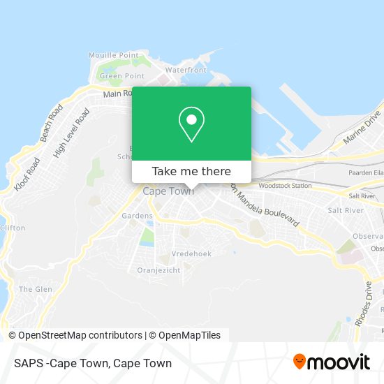 SAPS -Cape Town map