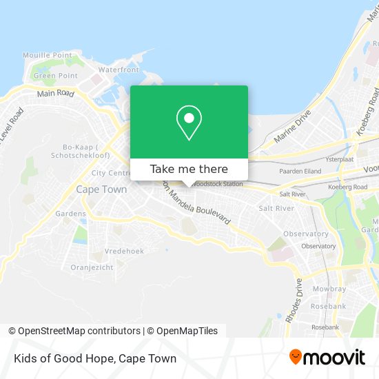 Kids of Good Hope map